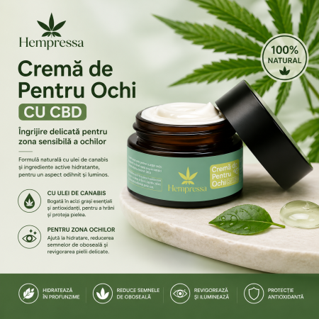 Crema CBD Contur Ochi Anti-Aging-15 ml - imagine 2