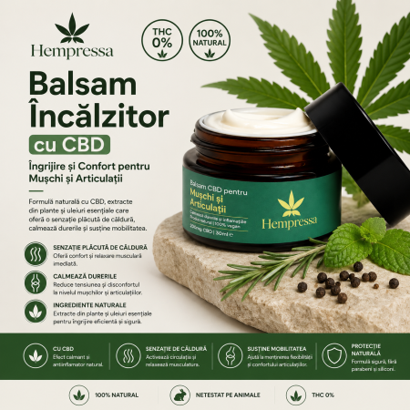 Balsam CBD pentru Muschi si Articulatii - imagine 2